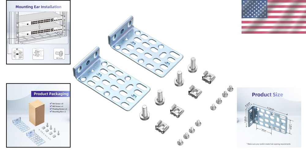 Easy Installation Rack Ears for Cisco Switches