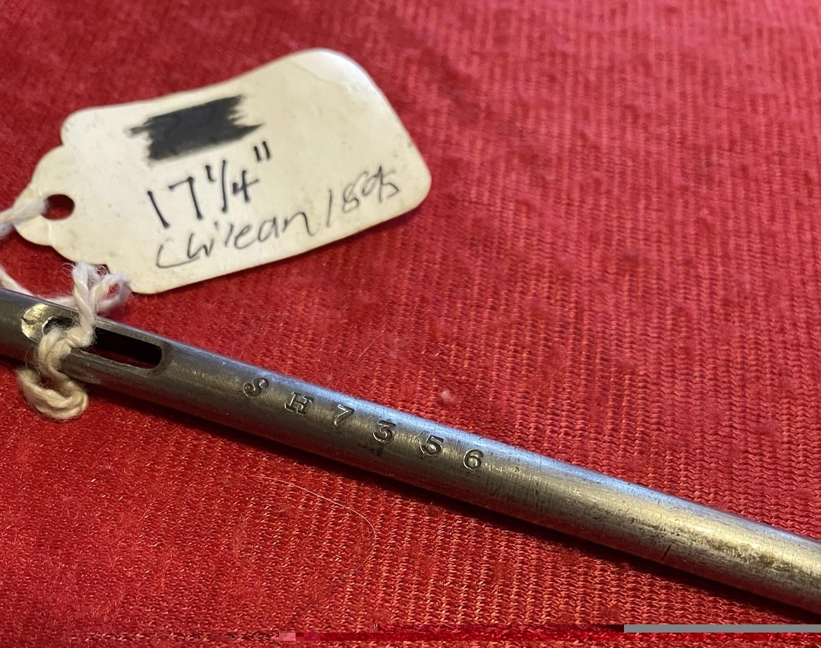 Chilean model 1895 mauser rifle cleaning rod 17 1/4 inch original Part