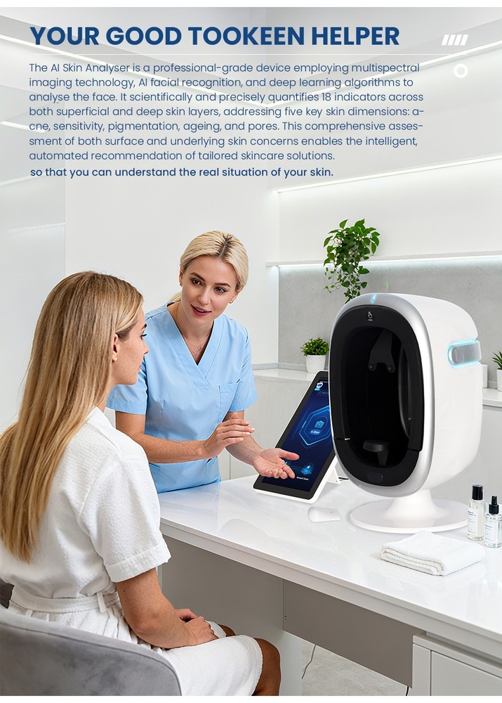 3D Skin Analyzer With Scalp Face Scanner Professional Skin Analyzer Machine