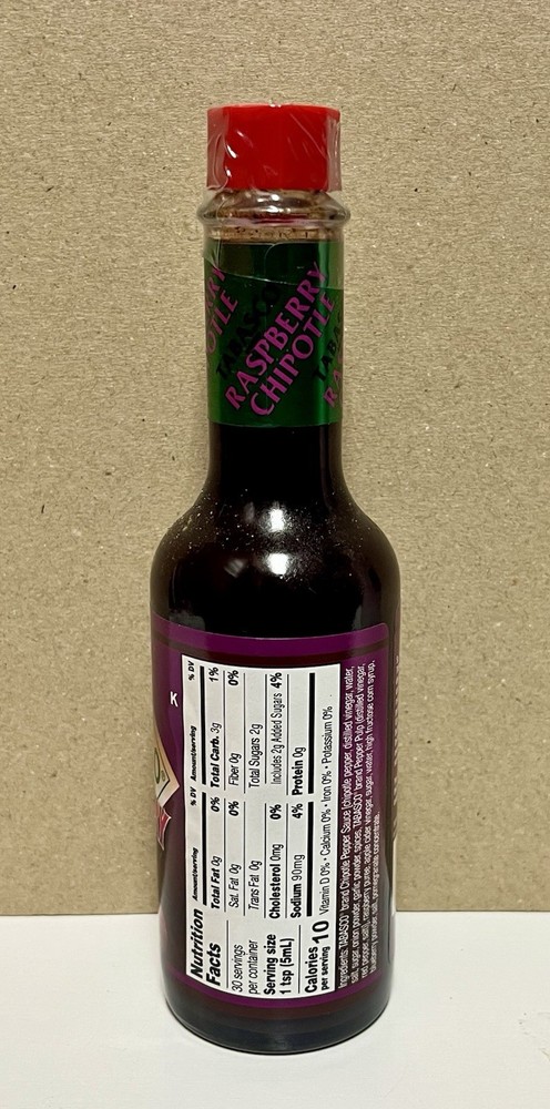 TABASCO® Hot Sauce Raspberry Chipotle 5 fl oz (148mL) Sealed