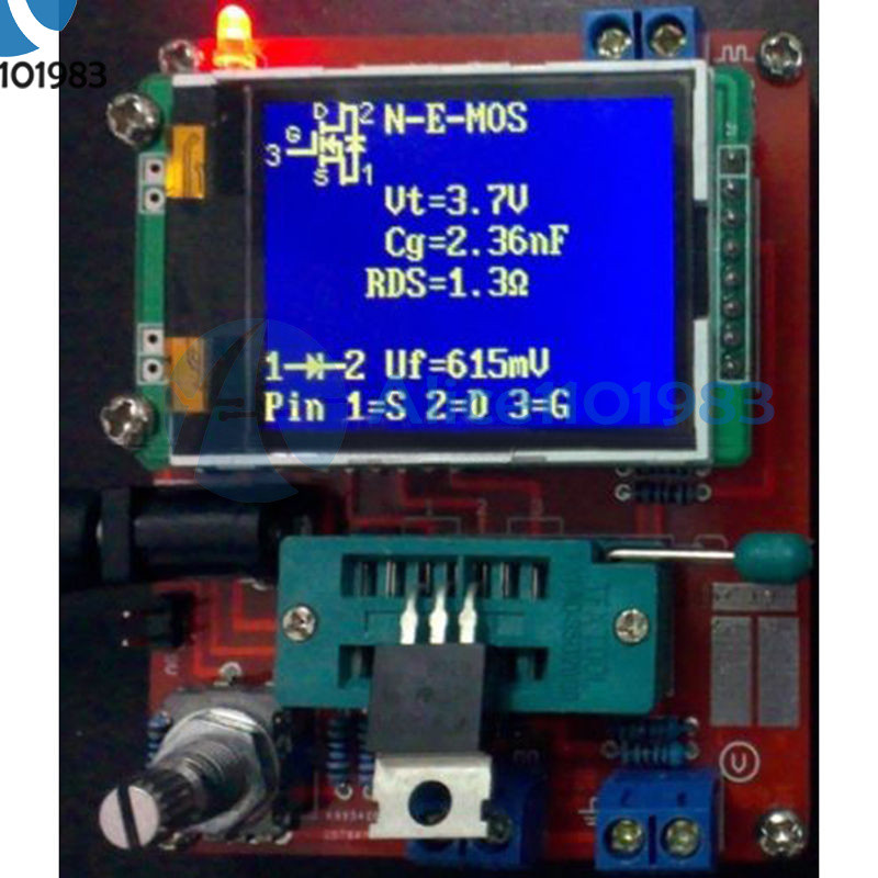 Mega328 Transistor Tester LCR Capacitance Meter PWM DIY TFT LCD Generator