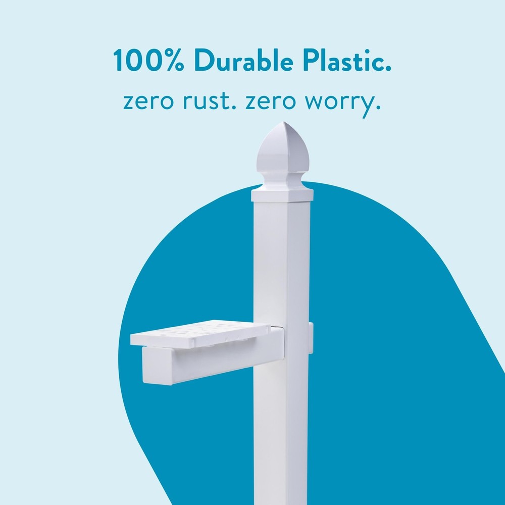 Architectural Mailboxes Whitley Post, Code A/B/C, WP000WAM, White