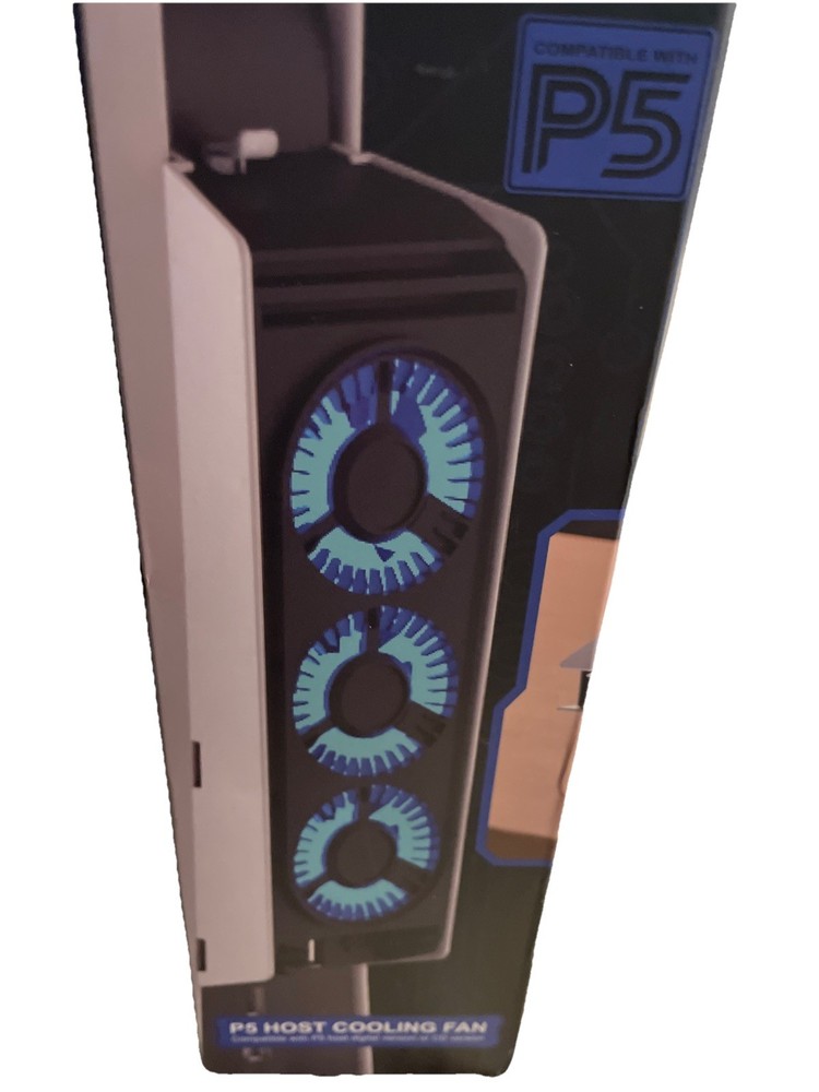 P5 LED Host Cooling Fan Compatible With PS5 Host Digital And CD version