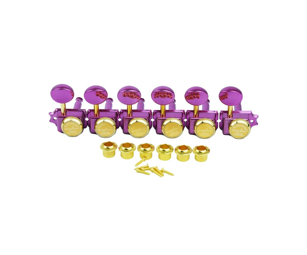 Guyker 6 Inline Vintage Guitar Lock String Tuners – Locking Tuning Key Peg