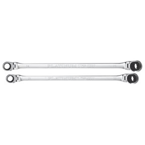 2 Pc. X-Long Ratcheting Wrench Set 4 Metric Sizes PLT-99652