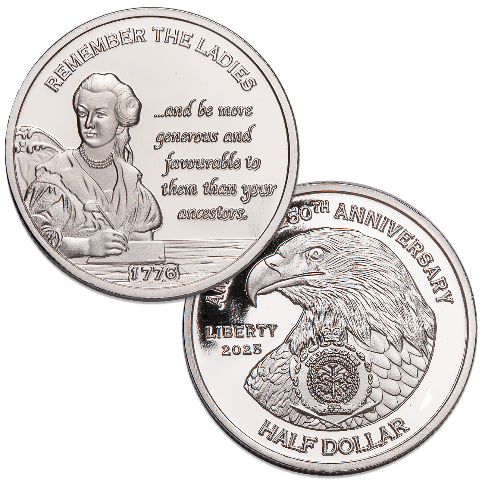 America 250th Niue Half Dollar Remember the Ladies