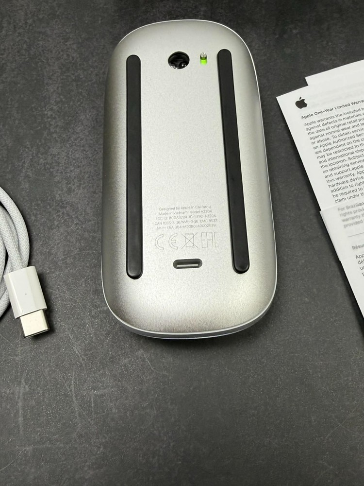Apple Magic Mouse USB-C Multi-Touch White MXK53AM/A A3204
