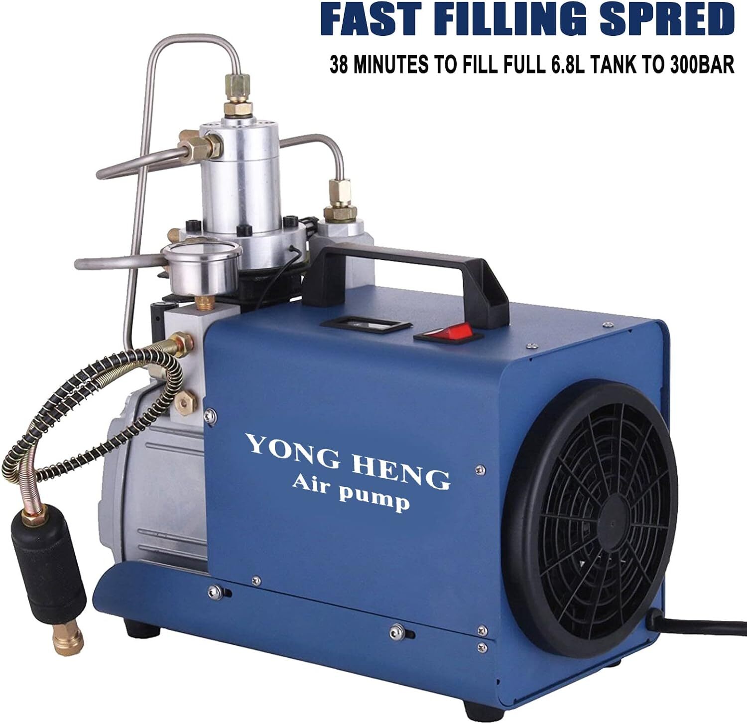 YONG HENG 30MPa 110V Air Compressor Pump PCP Electric 4500PSI High Pressure