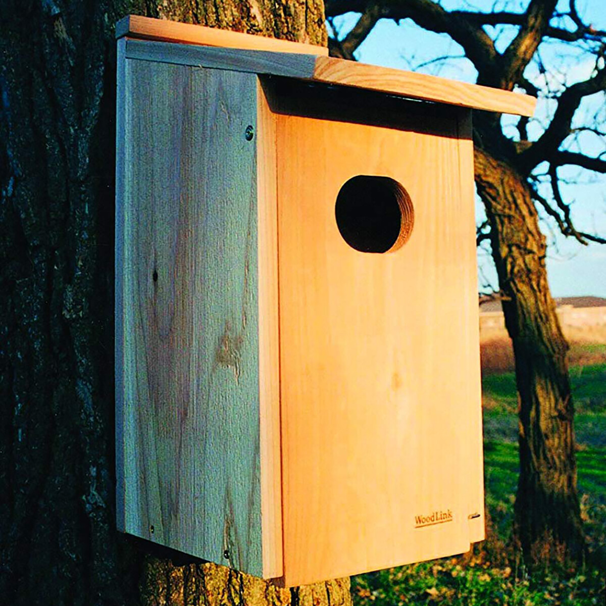 Woodlink 24344 WD1 Wood Duck Nesting House w/ 4x3" Oval Entrance Hole (2 Pack)