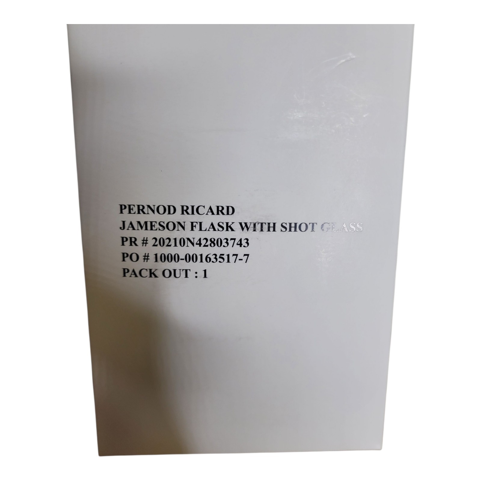 New Jameson Irish Whiskey Flask with Collapsible Shot Glass Stainless Steel Gift