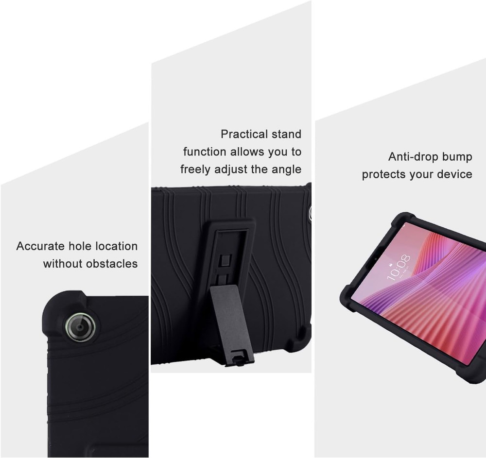 Case for Lenovo Tab One 8.7 Inch, Shockproof with Folding Stand Function, Black