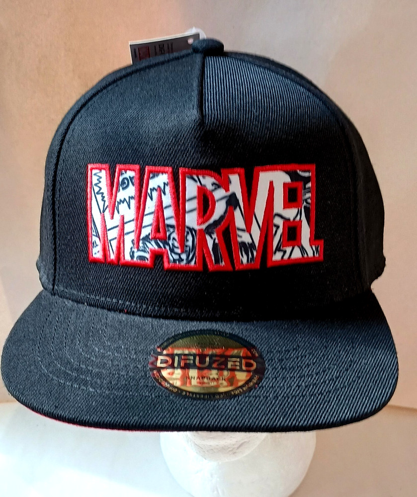 Marvel Comics Red Pattern Logo Difuzed Baseball Cap Hat New NOS OSFM 2022