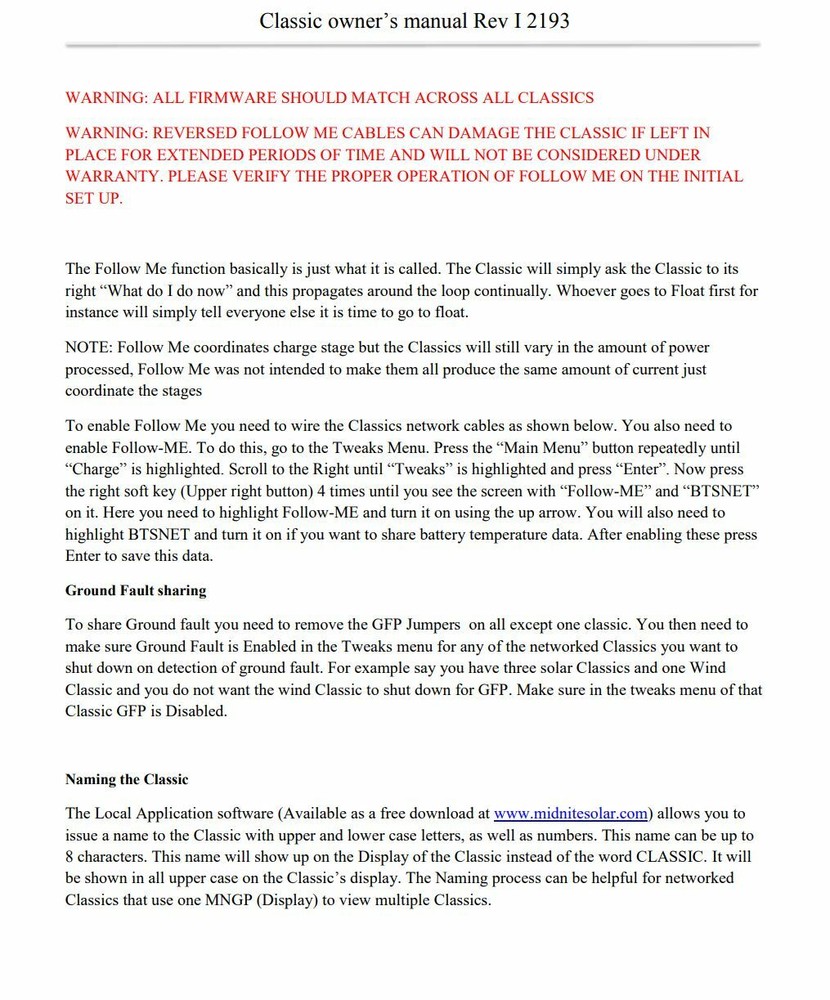 MidNite Solar CLASSIC 150 MPPT Charge Controller 150V 96A