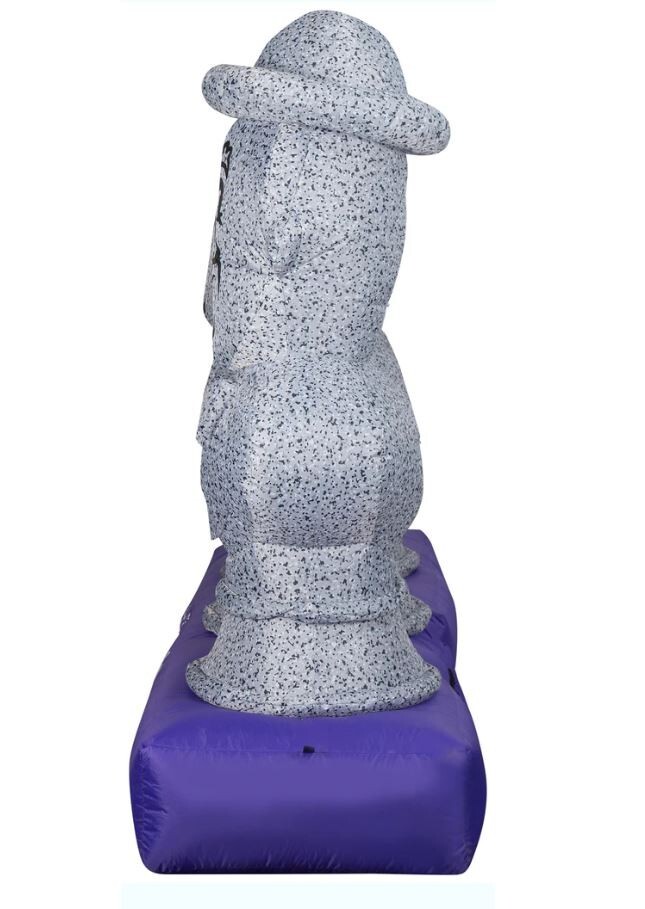 8 Ft MUSICAL HAUNTED MANSION BUSTS Airblown Yard Inflatable LIGHT SHOW