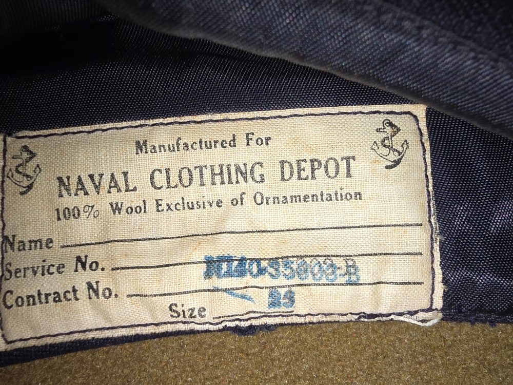 WWII US Navy WAVES Garrison Cap