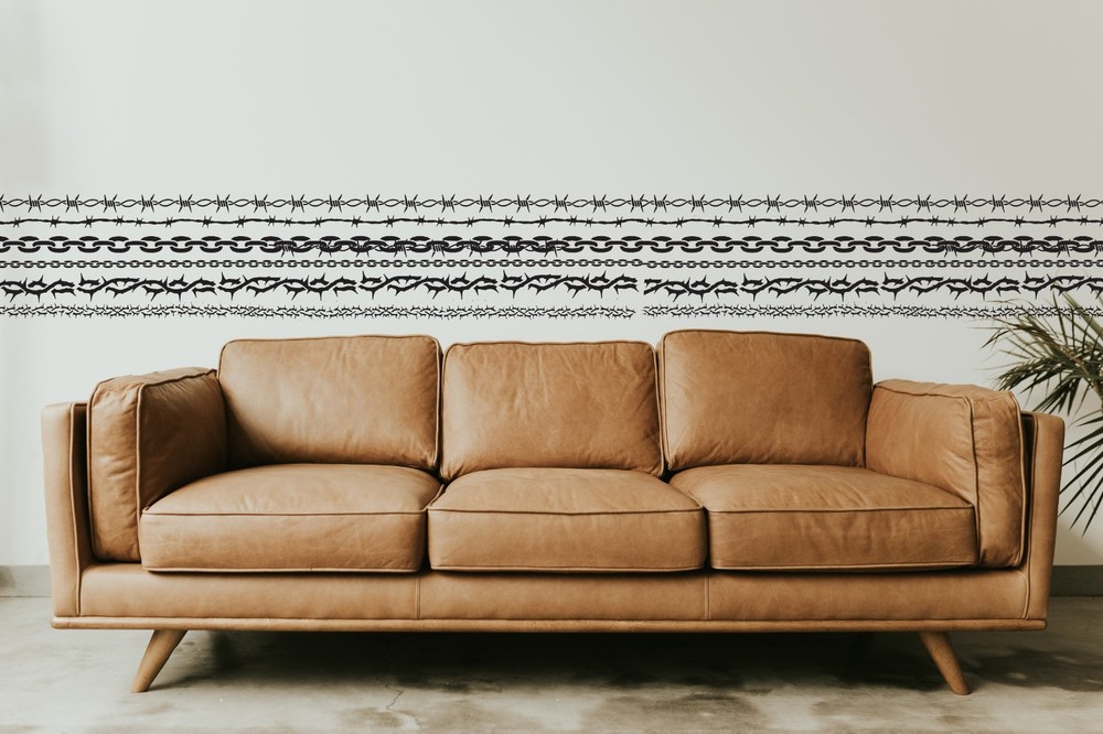 Barb Wire Stencil, Thorns Template, Chains template, Barb Wire Template