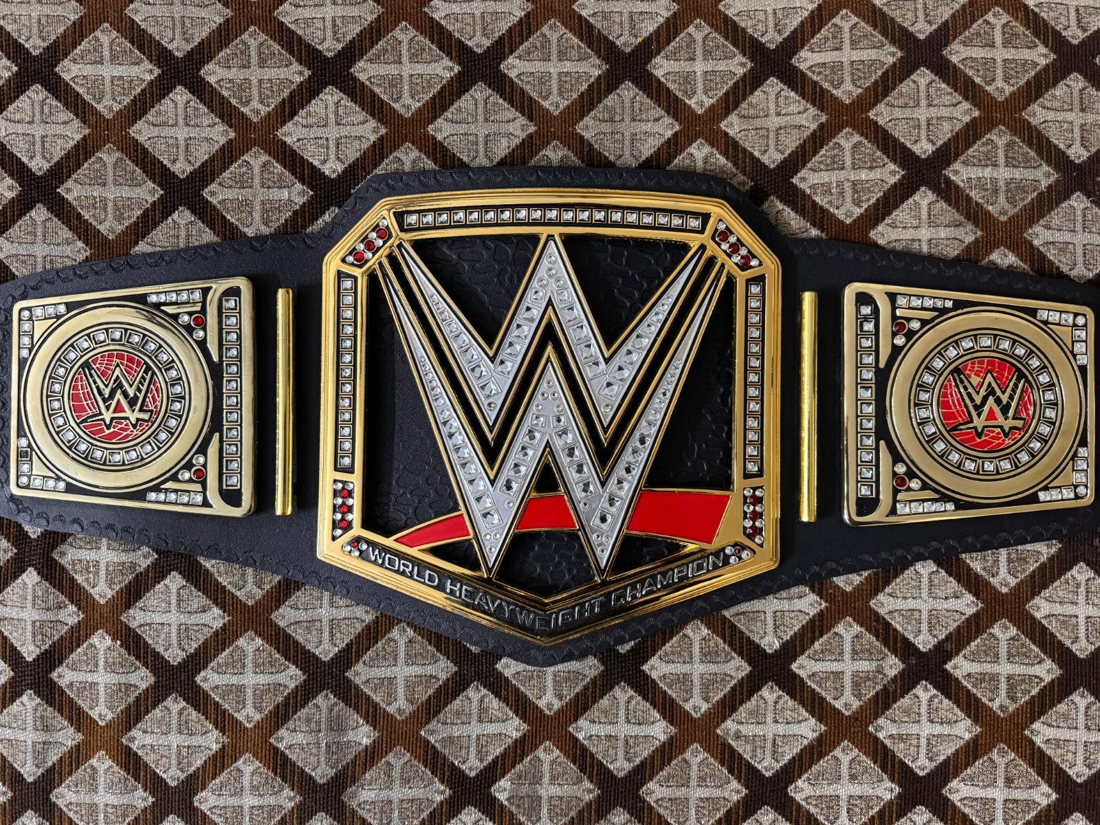 World Heavyweight Championship Replica Title Belt Adult Size Zinc 4mm On...