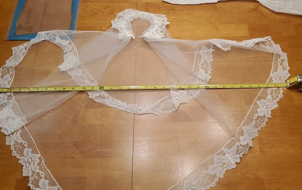 Two Vintage 1980's First Communion Veils