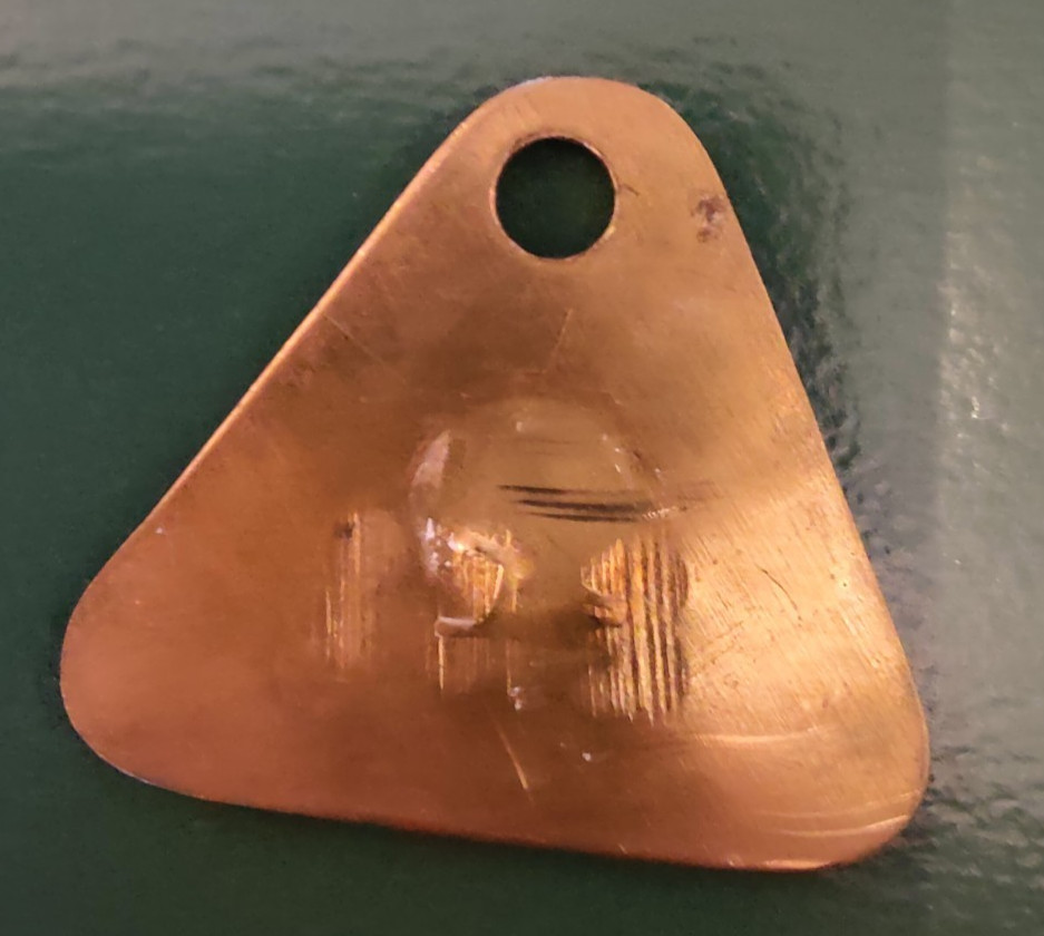 Markham Colliery Pit Check marked Markham Colliery 211