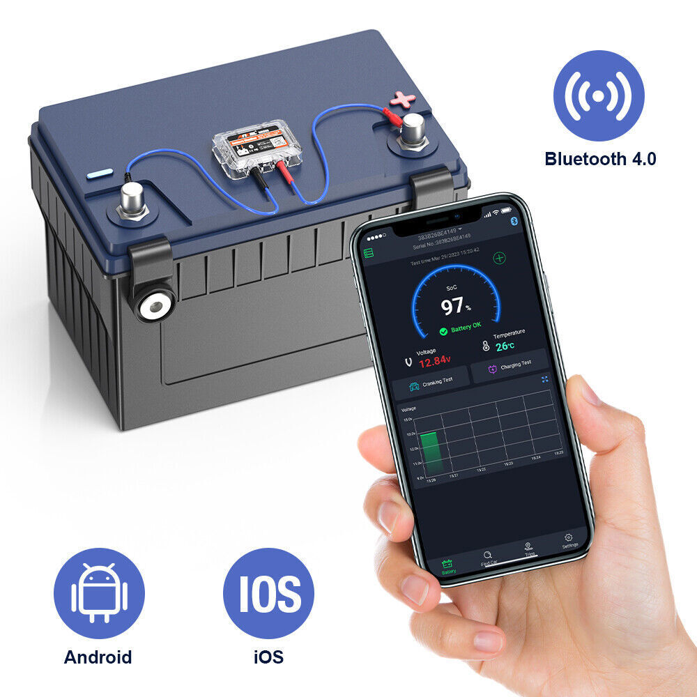 Ancel BM200 Car Battery Charging Bluetooth 12V Battery Tester for iPhone Android