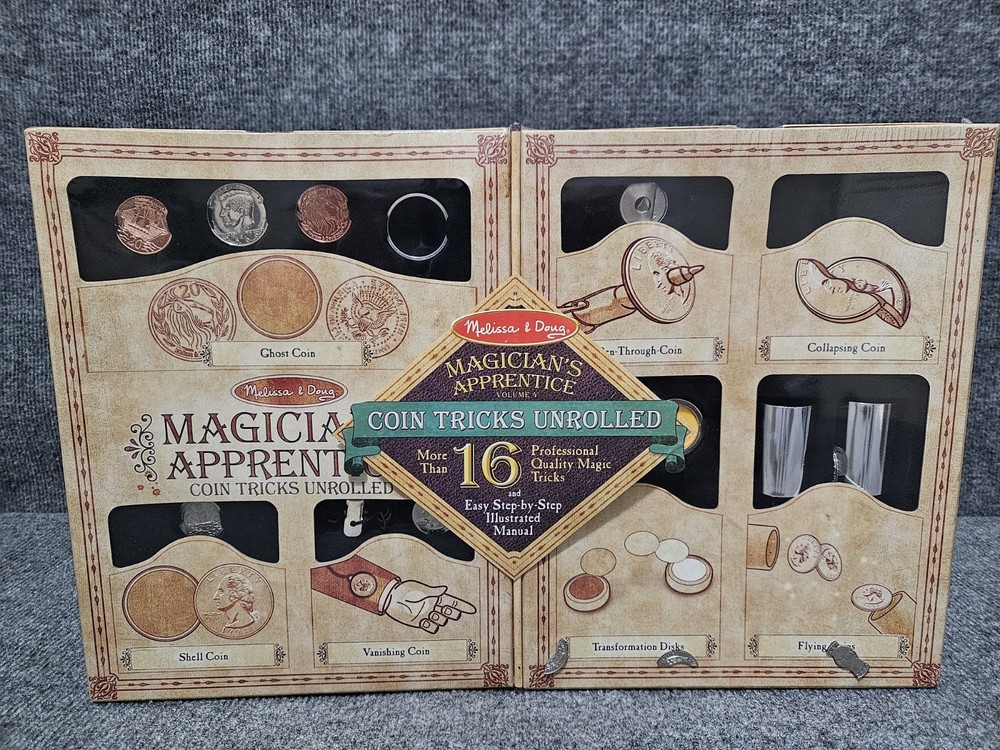Melissa & Doug Magicians Apprentice Volume 4 COIN TRICKS UNROLLED