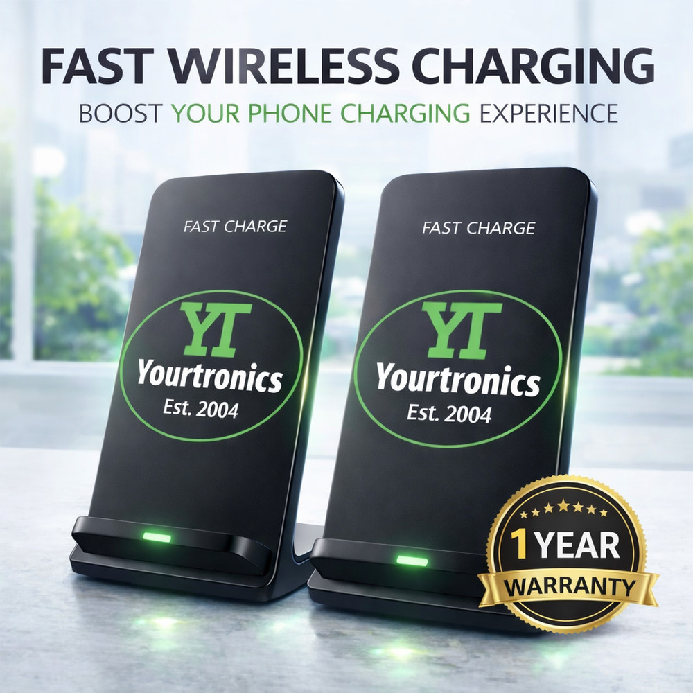 2 Pack Wireless Fast Charger Stand Dock Cradle for Apple iPhone Samsung Galaxy