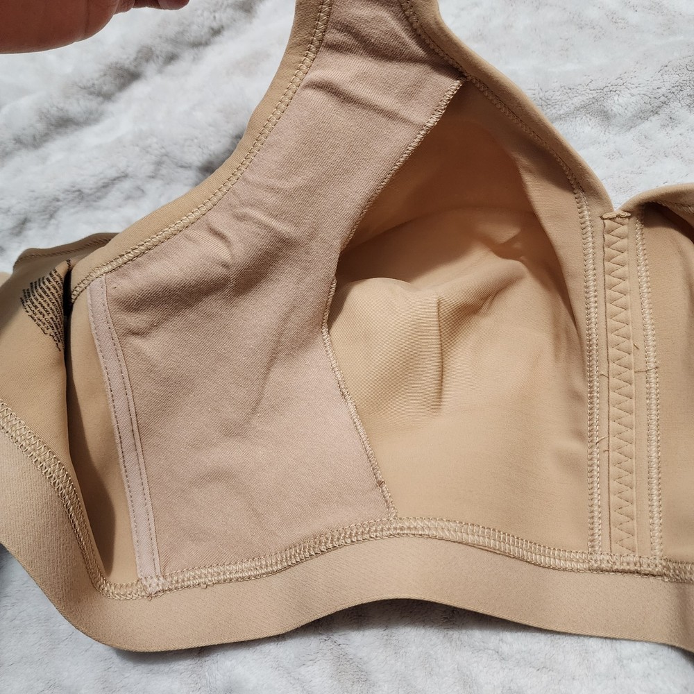 SOMA EMBRACEABLE Wireless Unlined Full Coverage Bra Sz 40DDD Soft Tan NWT