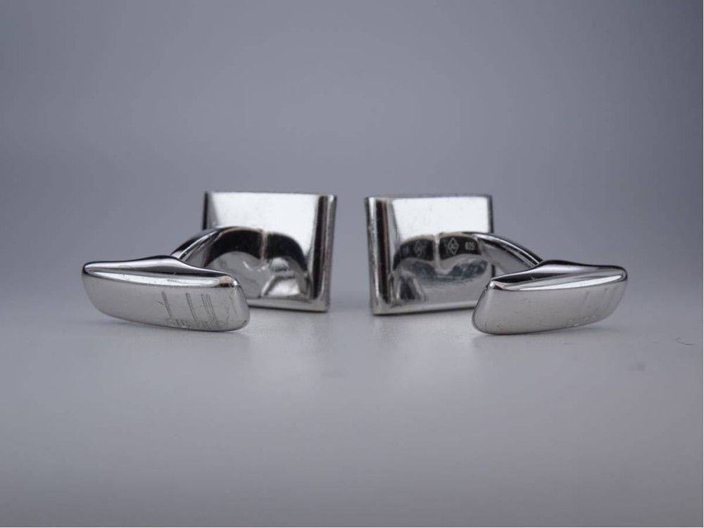 Dunhill Silver 925 Ad Cufflinks Men's
