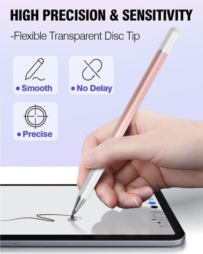 8 Pack Stylus Pens with Interchangeable Tips for All Touchscreen Devices