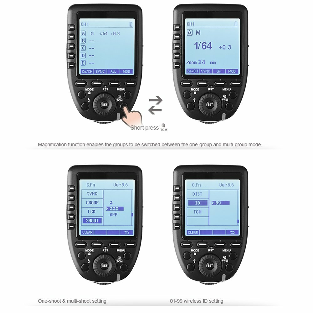 Godox XPro-O TTL TCM Transmitter Trigger For Olympus Panasonic Camera Flash