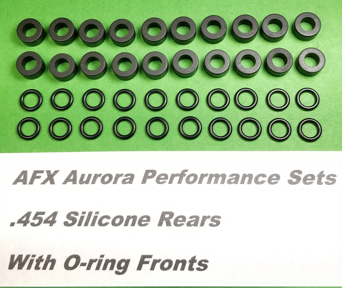 ☆40 Tires☆ For AFX AURORA MAGNATRACTION O-RINGS & REAR SILICONES HO Slot Car