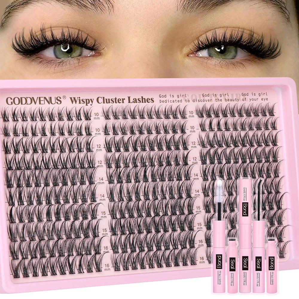Lash Clusters Kit Wispy Eyelash Clusters Lashes Natural DIY Lash Extension Kit 1