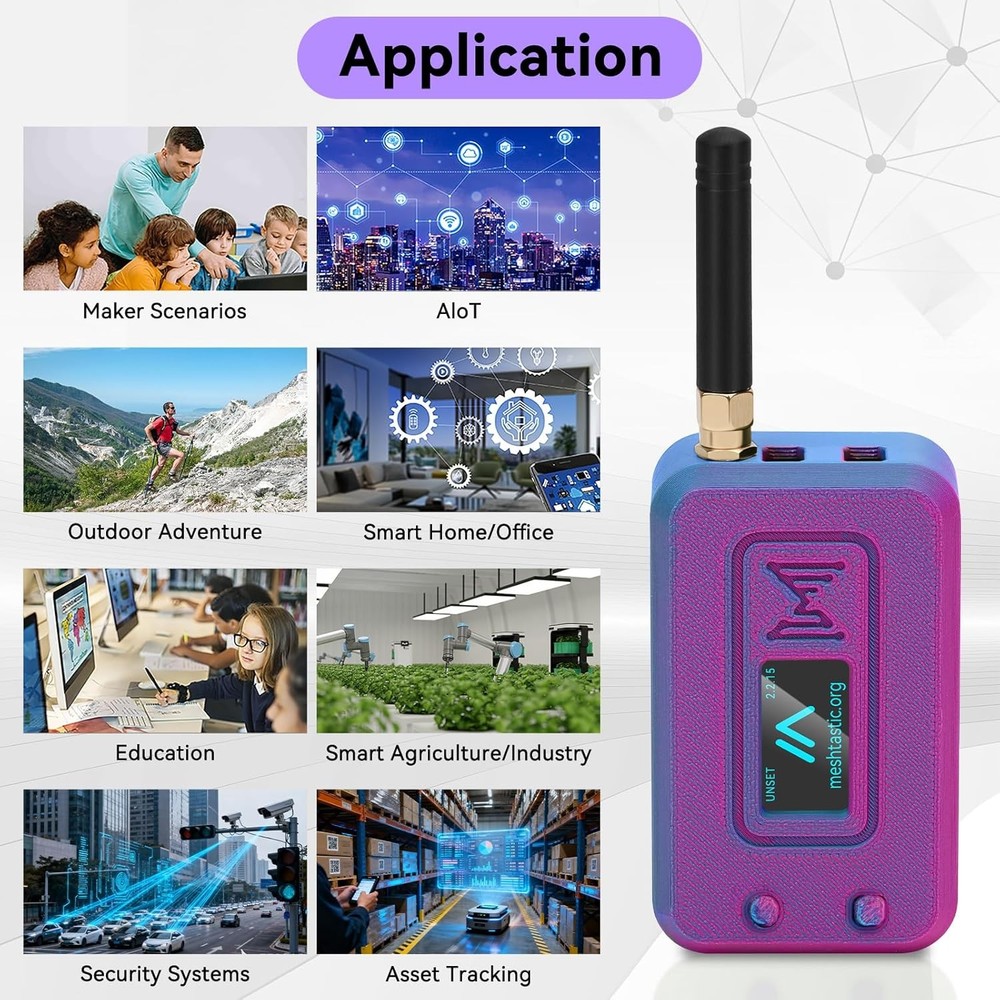 LoRa 32 V4 GPS ESP32 OLED Dev-Board WiFi + Case+ Battery+Antenna for Meshtastic