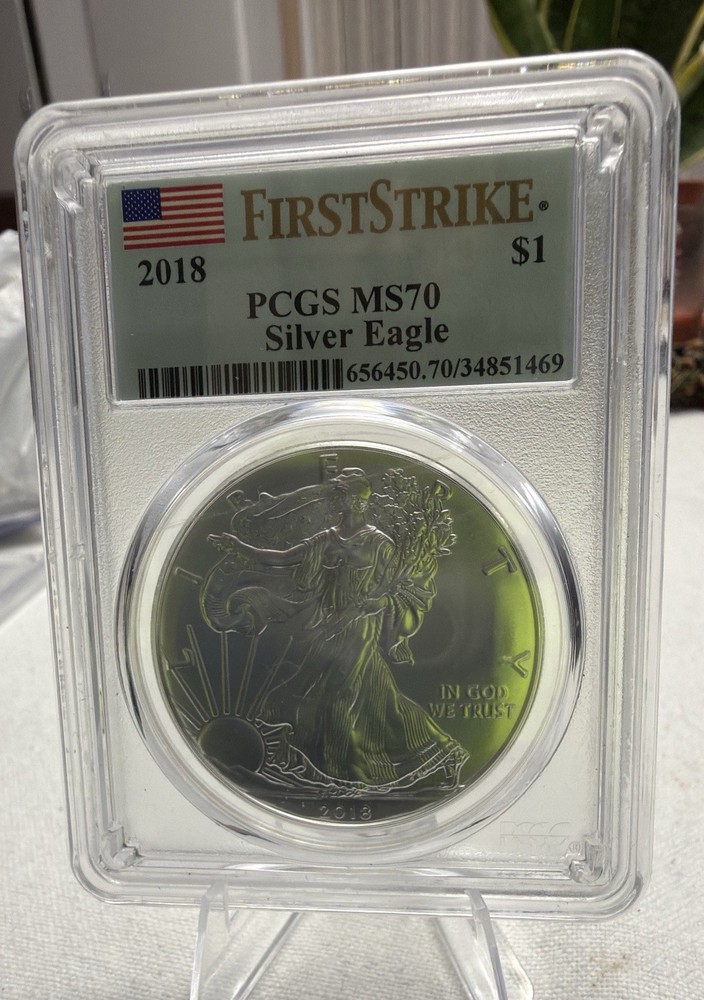 ** 2018 American Silver Eagle - PCGS MS70 - First Strike **
