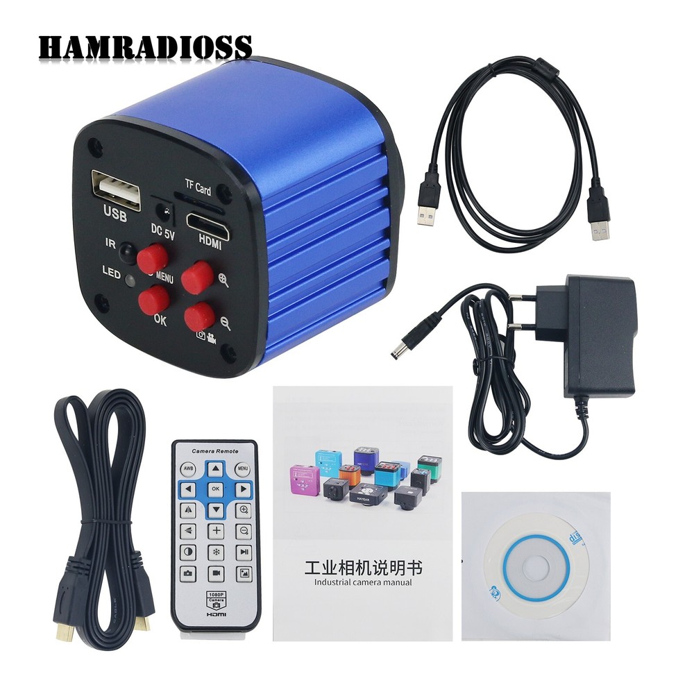 24MP 1080P HDMI Industrial Camera Lab Microscope USB Output Windows XP/7/8/10