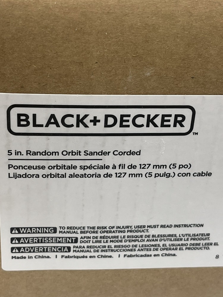 Beyond by BLACK+DECKER Random Orbit Sander, 5-Inch, 2.4-Amp (BDERO200AEV)