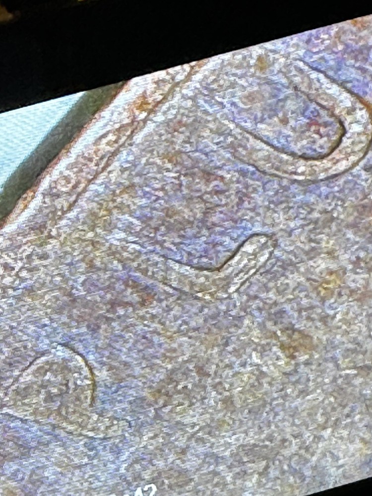 1944 Wheat Cent Lamination & Die Break, Cud errors, L On rim