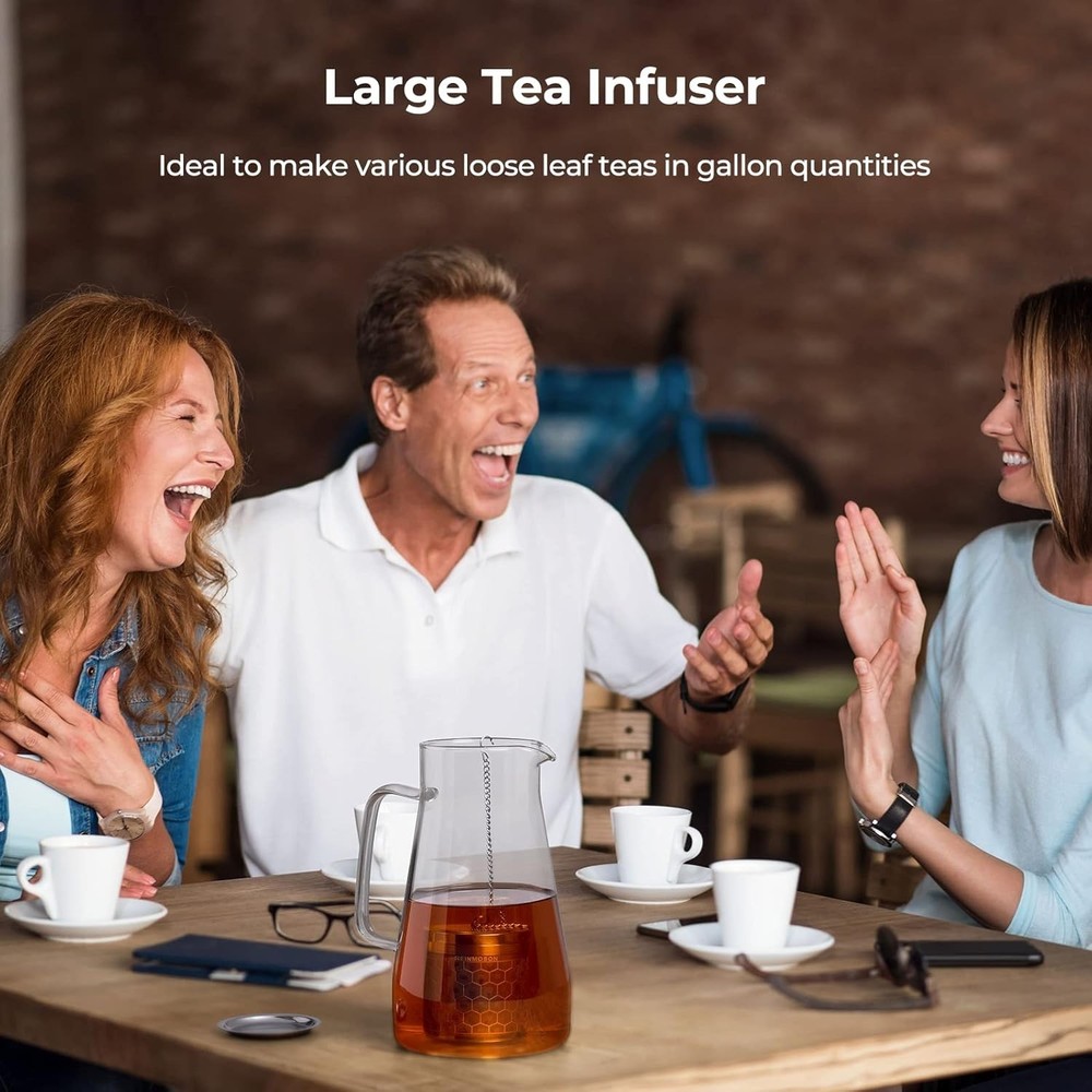 Large Stainless Steel Tea Infuser with Extra Fine Mesh - Secure & Versatile