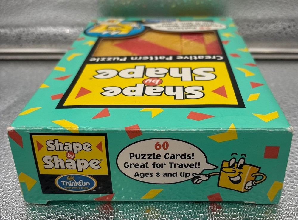 ThinkFun Shape By Shape Creative Pattern Puzzle Game New Open Complete Vtg 1999