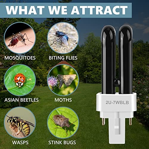 2 Pack Bug Zapper Replacement Fluorescent Bulbs, 41050 Bulbs Compatible with