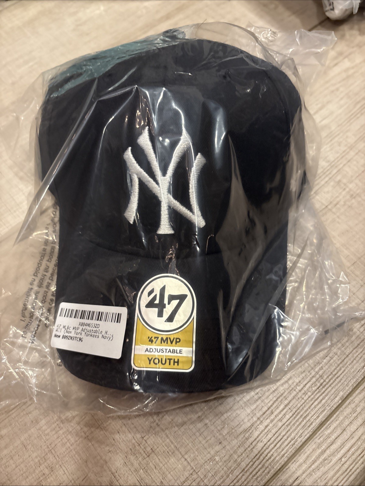 Youth New York Yankees Hat 47 Brand MVP Adjustable Kids MLB Baseball Cap Navy