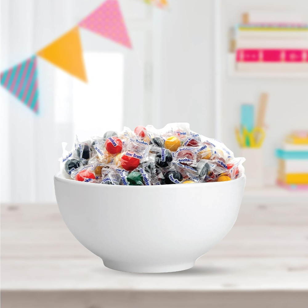 Jaw Breakers - 2 Pound Bulk Pack (About 170 Count) - Assorted Fruit Hard Candy