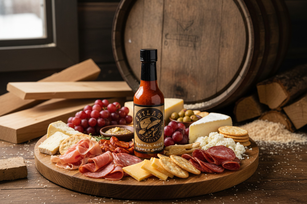 Barrel Aged Red Bourbon Whiskey Pepper Sauce