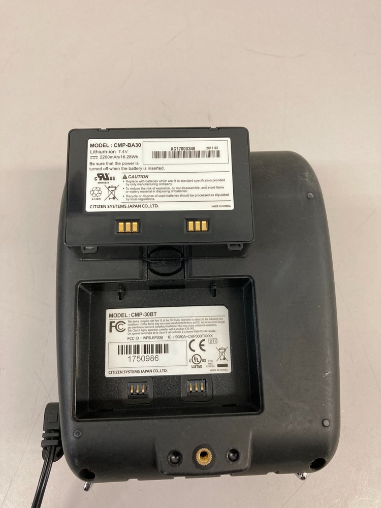 Citizen CMP-30BT 30BTIUM Bluetooth Mobile Receipt Barcode Printer