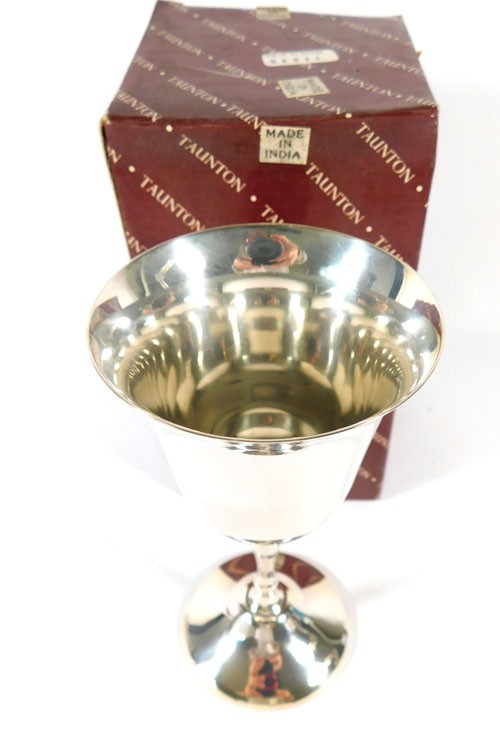 Lot of (4) Taunton Silversmiths 6" Wine Goblets