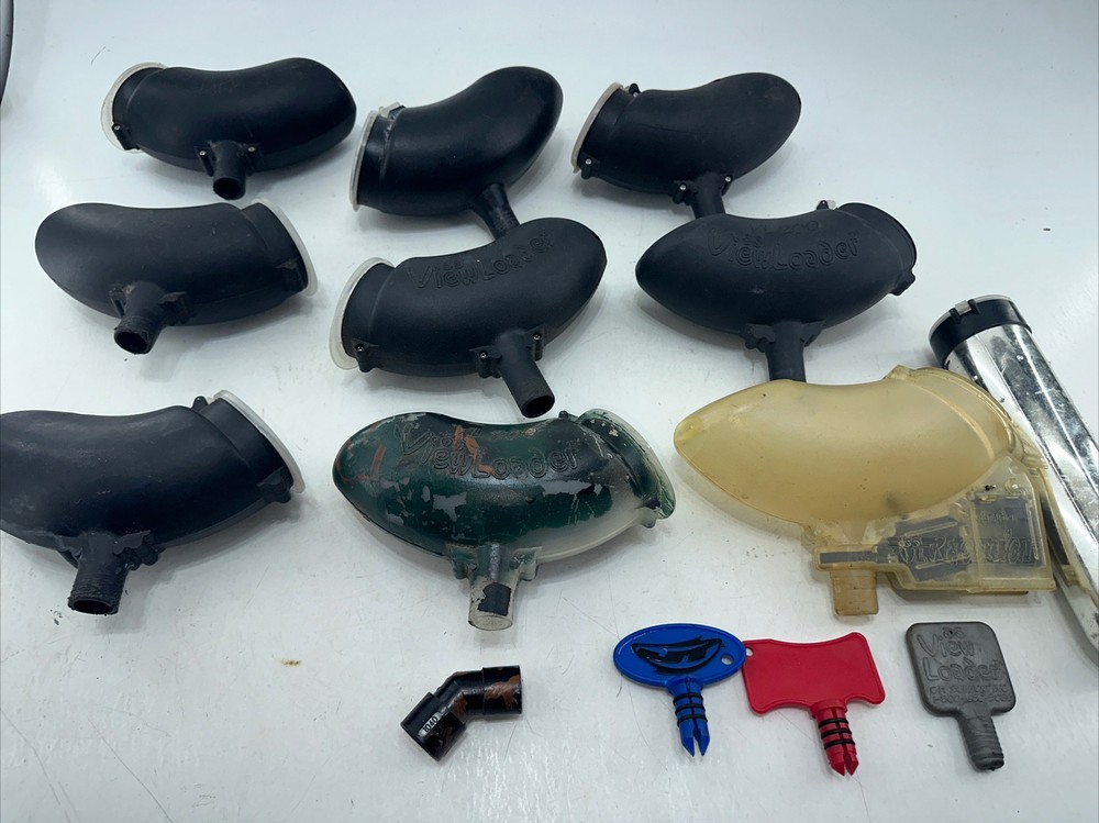 Lot  VIEWLOADER REVOLUTION ELECTRONIC PAINTBALL LOADER HOPPER CLEAR EGG VLOCITY