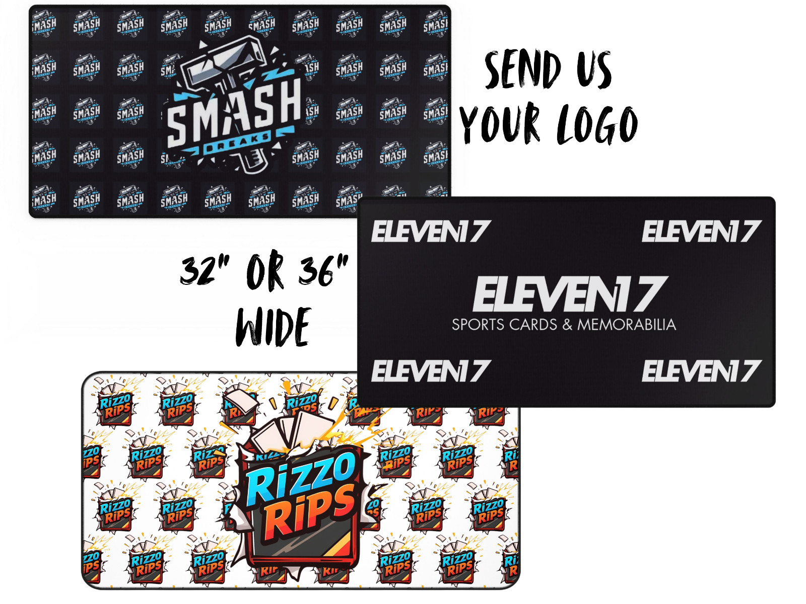 Custom Card Breaking Mat, Card break mat for card breaks | XL Card break mat