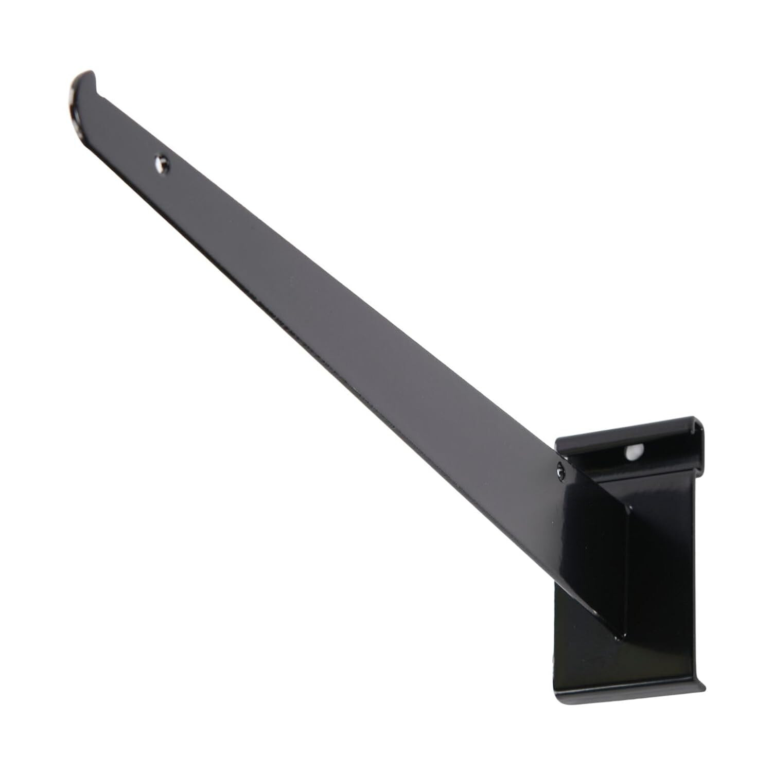 Lot of 10 12" Wire Grid Slat Brackets Shelf Bracket Gridwall Black 3" On Center