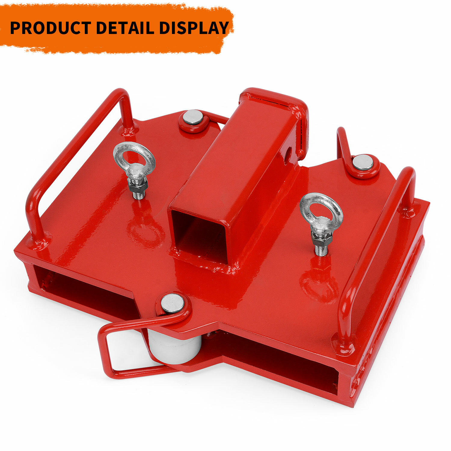 2'' Forklift Trailer Hitch Receiver Tow Hitch Attachments for Dual Pallet Fork