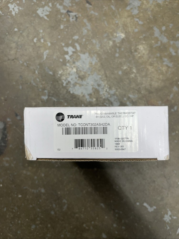 New Open Box Trane Multi-Stage Thermostat Programable Touchscreen TCONT302AS42DA